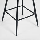 26" Seat Height Set of 2 Black Terry Counter Height Stool