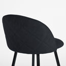 26" Seat Height Set of 2 Black Terry Counter Height Stool