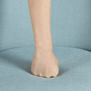 Set of 2 Modern Fabric Swivel Barstools with Metal Legs in Wood Finish – Beige, Grey, or Blue