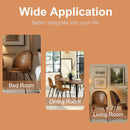 Modern 5-Piece Dining Set – Brown Chairs