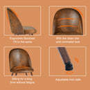 Modern 5-Piece Dining Set – Brown Chairs