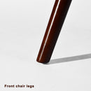 Kanas Beige Fabric Chair with Walnut Legs