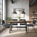 Set of 2 Modern Dining Chairs - Black