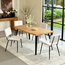 Product Name: Pomona Fabric Beige Dining Chair - Set of 4