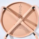 Set of 10 Eiffel Metal Stools – Stackable & Durable (Apricot, Blue, Grey)