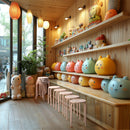 Set of 10 Eiffel Metal Stools – Stackable & Durable (Apricot, Blue, Grey)