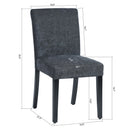 Upholstered Dining Chairs (Set of 2) – Available in Black and White