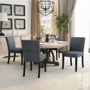 Upholstered Dining Chairs (Set of 2) – Available in Black and White