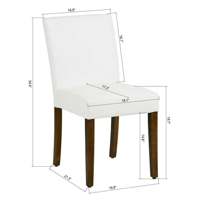 Upholstered Dining Chairs (Set of 2) – Available in Black and White