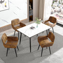 Adjustable 360° Swivel Office Chair - Ergonomic Design with Faux Suede Upholstery