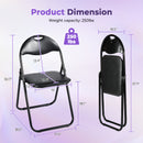 Sets of 2 & 4 Modern Black Folding Chair Set