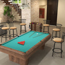 Adjustable 24/29In  Height Barstools - Elegant Metal Backrest & Comfortable Padded Seat