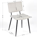 Product Name: Pomona Fabric Beige Dining Chair - Set of 4