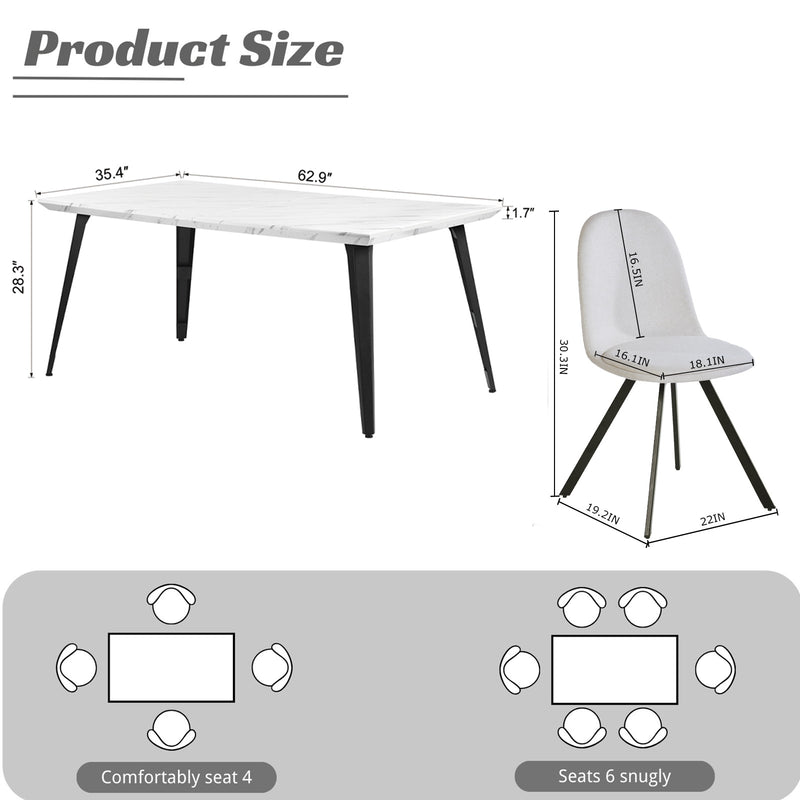 Modern 5-Piece Dining Set