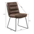 STEFFEN Mid-Century Modern Upholstered Dining Chairs(Set of 2)