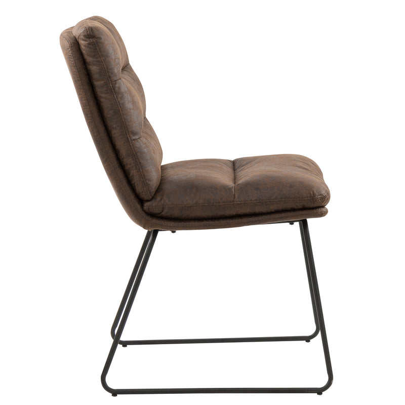 STEFFEN Mid-Century Modern Upholstered Dining Chairs(Set of 2)