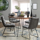 STEFFEN Mid-Century Modern Upholstered Dining Chairs(Set of 2)