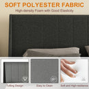 Summit Upholstered Bed Frame with Drawer Storage & USB Charging Port – Twin & Queen Size, Beige & Grey Colors