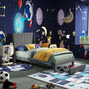 Summit Upholstered Bed Frame with Drawer Storage & USB Charging Port – Twin & Queen Size, Beige & Grey Colors