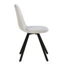 Set of 4 Modern Fabric Dining Chairs – Available in Beige and Brown