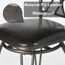 26in 360° Swivel Barstools (Set of 2) – Elegant Double-X Backrest, Ergonomic Design, and Durable Metal Frame