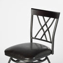 Wichita 29" Industrial Swivel Bar Stools - Set of 2 (Black)