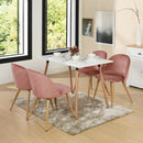 Rose Velvet Dining Chairs Set of 2