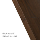 Modern Dining Table for 4-6 People – Sturdy Metal Legs, Available in Dark Brown & White Marble