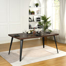 Modern 5-Piece Dining Set with Beige Upholstered Chairs