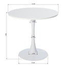 Modern Round Dining Table – Tulip-Style Pedestal Table, Available in Black & White (31.5")
