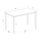 BRANDT Marble Dining Table with Gold Legs – 120 cm Length