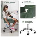 ROSS Chrome Velvet Cactus Office Chair - Stylish & Comfortable