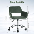 ROSS Chrome Velvet Cactus Office Chair - Stylish & Comfortable