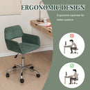 ROSS Chrome Velvet Cactus Office Chair - Stylish & Comfortable