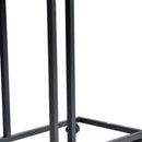 Industrial-Style Rolling Side End Table