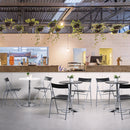 Black Plastic Folding Chairs - No Assembly Required (6 Pack)