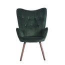 Elegant Velvet Accent Chair - Green