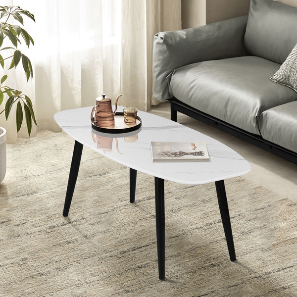 Modern Marble-Style Coffee Table