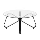 Modern Round Glass Coffee Table