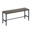 Industrial-Style Dining Table Set with Benches