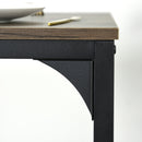 Industrial-Style Dining Table Set with Benches