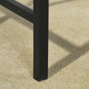 Industrial-Style Dining Table Set with Benches