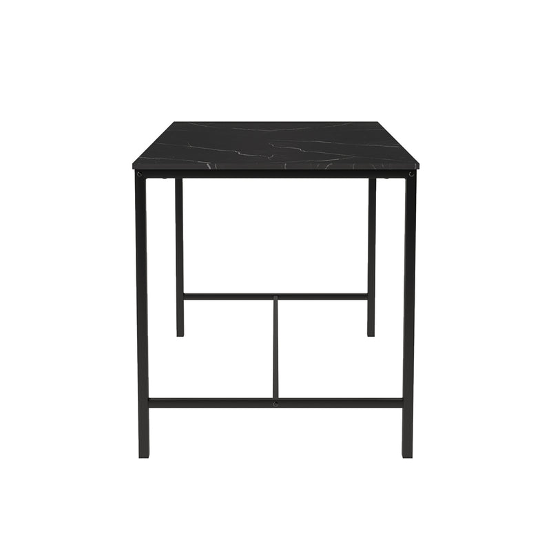 Modern 3-Piece Dining Set - Black