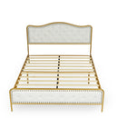 Elegant Queen Size Bed Frame - Gold Frame