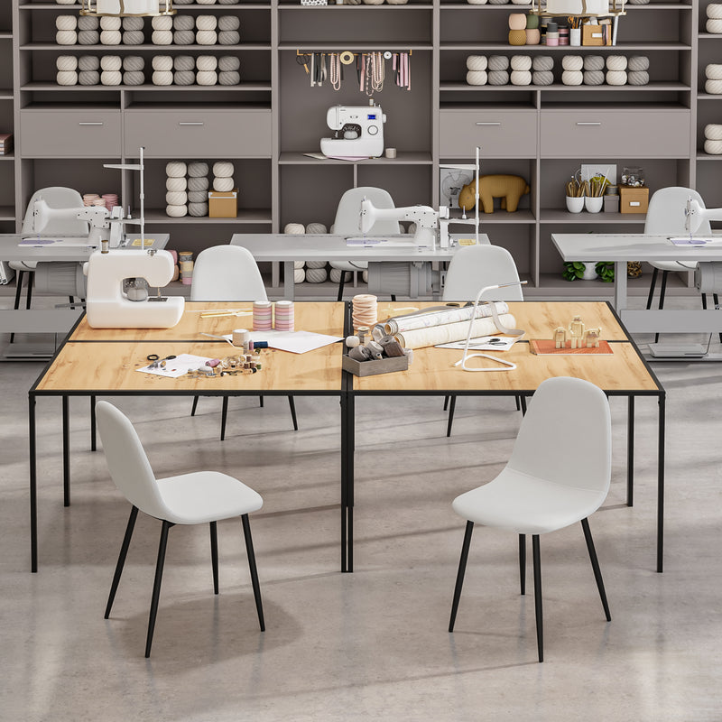 Dining Table with Sturdy Design and Sophisticated Look - Available in Dark and Espresso