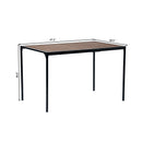 Dining Table with Sturdy Design and Sophisticated Look - Available in Dark and Espresso