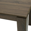 Brown Dining Table – Modern Wood Dining Table with Spacious Storage