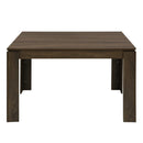 Brown Dining Table – Modern Wood Dining Table with Spacious Storage