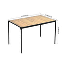 Dining Table with Sturdy Design and Sophisticated Look - Available in Dark and Espresso