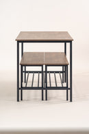 Industrial Style Dining Set: Table and Benches